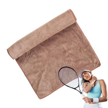 Imagem de Toalhas de praia de microfibra – Toalha de microfibra de viagem de secagem rápida, super absorvente, acessórios de acampamento, pano de lavagem portátil para homens e mulheres