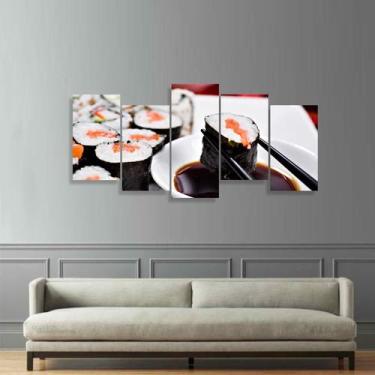 Imagem de Quadro Sushi Comida Japonesa Para Restaurantes Mosaico - Quadros Desco
