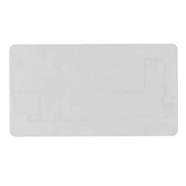 Imagem de BGA Reballing Stencil Modelo de plantio de estanho de alta precisão em aço inoxidável premium com furos de dissipação de calor para ferramenta de reparo IOS 14 durável e à prova (Para IOS 14 14Plus Camada Média 0.12)