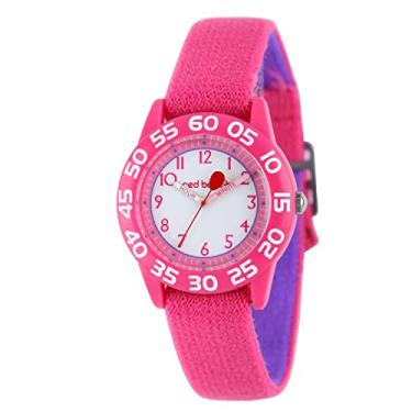 Imagem de Relógio Infantil Red Balloon W001895 "Time Teacher" de Plástico com Pulseira de Nylon Rosa Ajustável