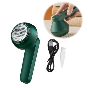 Imagem de Papa Bolinhas Elétrico Verde Recarregável Usb Removedor De Fiapos E Pelos