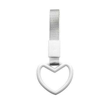 Imagem de Anel Tsurikawa Coração JDM Alça de Trem Ônibus Mão Correia Charme Drift