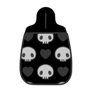 Imagem de Lixeira De Carro Organizador Lixinhocar Caveiras Corações Gótico