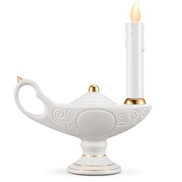 Imagem de Teenyyou 1 lâmpada de graduação de enfermeira alimentada por bateria (pilhas não incluídas) vela de LED para presente da semana dos enfermeiros (acabamento dourado, pequena)