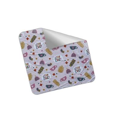 Imagem de Adesivos Redondos de Ano Novo 25 Unidades Com Estampa Cozy Pattern - Tamanho 30x30cm