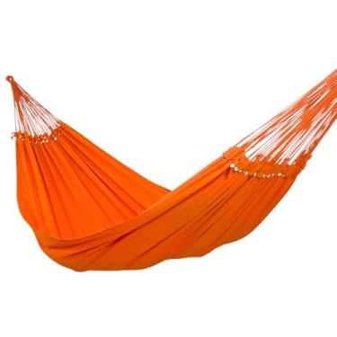 Imagem de Rede de Dormir e Descanso Super Tijubana Casal Extra Algodão Jaguaruana. (Laranja)