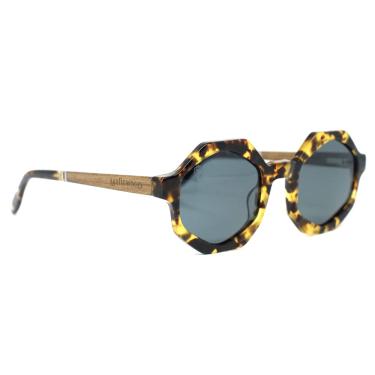 Imagem de Óculos de Sol de Acetato e Madeira Maresca Turtle