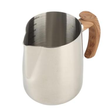Imagem de YOUTHINK Jarro de Espuma de Aço Inoxidável Com Bico Pontiagudo, Escala Interna de 30oz, Copo de Espuma de Leite para Máquinas de café Expresso, Barista, Latte Art (1000ml)