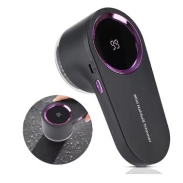 Imagem de Removedor Automático de Fiapos Papa Bolinha Roupas Sofá Cama Recarregável Digital Pelinhos