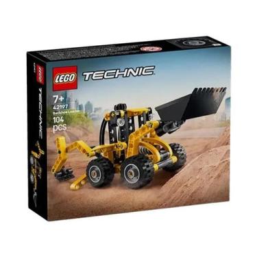 Imagem de Brinquedo De Construção LEGO 42197 Technic Retroescavadeira Para Crian