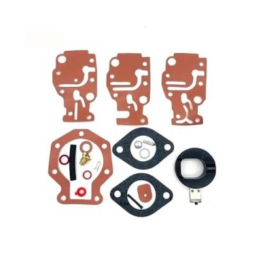 Imagem de Kit de reparo de carburador peças de vedação de assento de agulha flutuante para Johnson Evinrude 439073 431897 6 8 9,9 15 20 HP