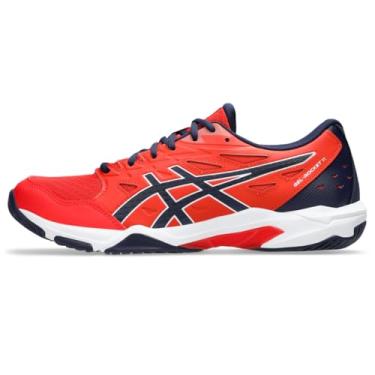 Imagem de ASICS Tênis de vôlei masculino Gel-Rocket 11, Vermelho ardente/Peacoat, 46