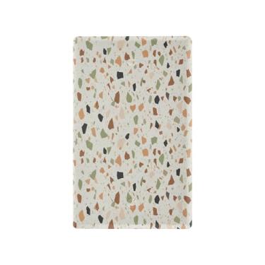 Imagem de Wassud Placa de cobertura para interruptor de luz, padrão de terraço, capas de tomada decorativas, placa de parede para tomadas elétricas em branco 11 x 6 cm