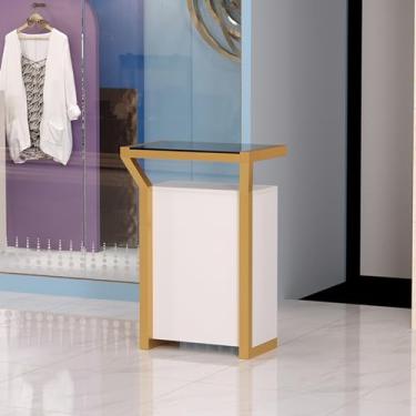 Imagem de Expositor até a mesa de dinheiro, armário de balcão de varejo de canto curvo, gaveta com trava, mesa de recepção, balcão de exposição, mesa de exposição, leite, chá, loja, bar, mesa, spas e lobby (cor