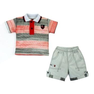 Imagem de Conjunto Flamengo Bebê Polo e Bermuda Revedor