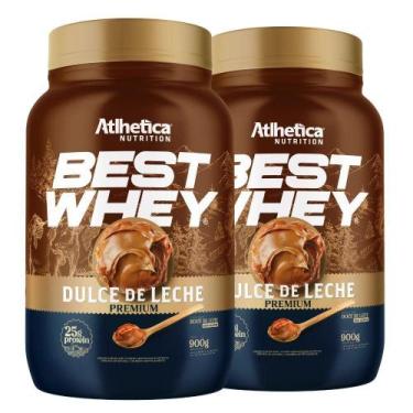 Imagem de Kit 2 Best Whey Isolado Hidrolisado Dulce De Leche Atlhetica - Atlheti