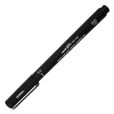 Imagem de Caneta Nanquim Fine Line Preta UNI PIN 0.2