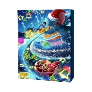 Imagem de Calendário Do Advento De Natal Stitch Disney, Caixa Surpresa De Contag