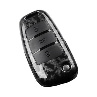 Imagem de Capa Para Chave De Carro Audi Em ABS Fibra De Carbono Para A1 A3 A4 A5