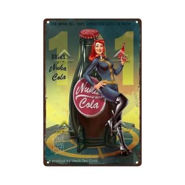 Imagem de Escultura De Metal Retro Nuka Cola Para Bar, Pub, Man Cave, Fãs De Fal