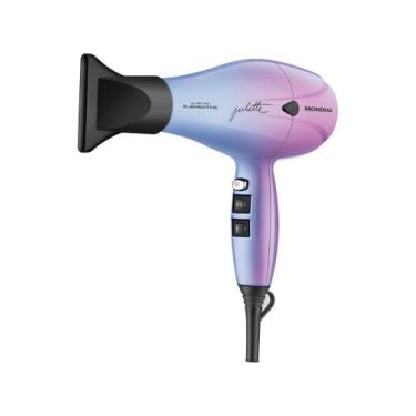 Imagem de Secador de Cabelo By Juliette Mondial Azul e Rosa 2000W SCP-JU-03 127v