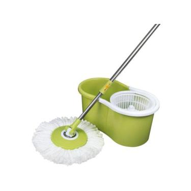 Imagem de Esfregão MOP Limpeza Prática C/Balde 13L 8298 MOR, Turquesa