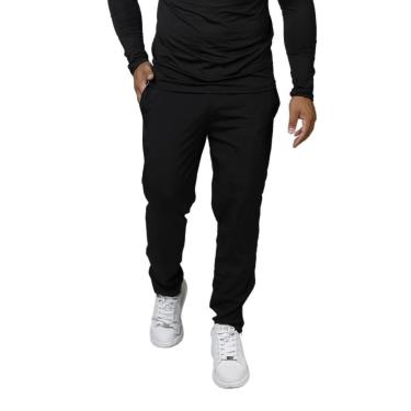 Imagem de Calça masculina esportiva Slim Jogger zíper na barra-Masculino