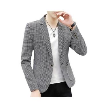 Imagem de Camisa Masculina Slim Fit Respirável Estilo Coreano 2023 Com Padrão Xa