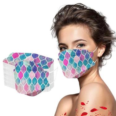 Imagem de Máscara de peixe adulto Máscara facial descartável Industrial 4ply Ear