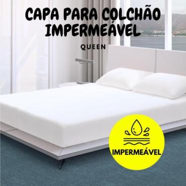 Imagem de Capa Protetora para Colchão Impermeável com Elástico Solteiro  Casal  