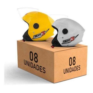 Imagem de Capacete New Liberty 3 Pro Tork 8 Unidades Amarelo - Branco 56, AMAREL