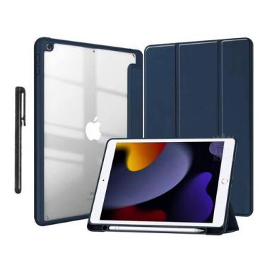 Imagem de Capa fundo acrilico transparente Para iPad 10.2'' + caneta - Genérica