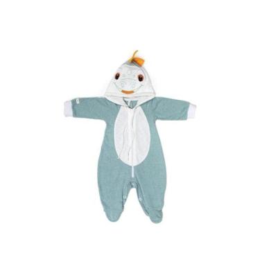 Imagem de Macacão bebê inverno Bichinhos - Pinguim - Dinossauro - Lessa Kids, Ve
