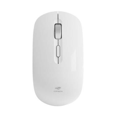 Imagem de Mouse S/fio Recarregavel M-w80wh Branco C3tech