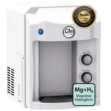 Imagem de Purificador de Água Top Life Mgh2 Heoxi Hidrogênio Molecular Magnésio Água Alcalina e Ozônio Branco 110V