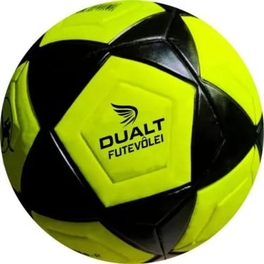 Imagem de Bola de Futevôlei Techfusion Oficial para Areia Alta Performance Amarelo e Preto Dualt