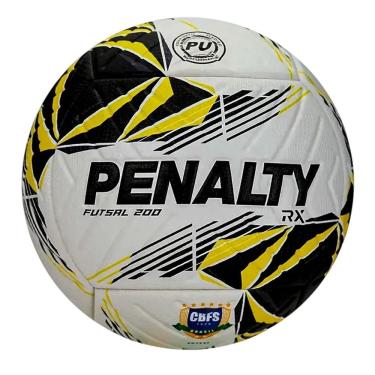 Imagem de Bola de Futsal Rx 200 Xxvi 2026 para Quadra com Selo Cbfs Branco+amarelo Penalty