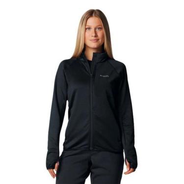 Imagem de Jaqueta Fleece Columbia Feminina Triple Canyon Grid Preta, G, Preto