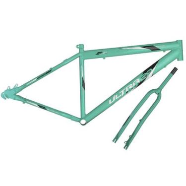 Imagem de Kit Quadro e Garfo Ultra Bikes Umd29 Freio a Disco, Verde anis, Aro 29
