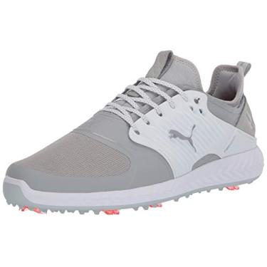 Imagem de PUMA GOLF Ignite Pwradapt Tênis de golfe masculino com gaiola, Cinza violeta-puma prata-peacoat, 7 Wide
