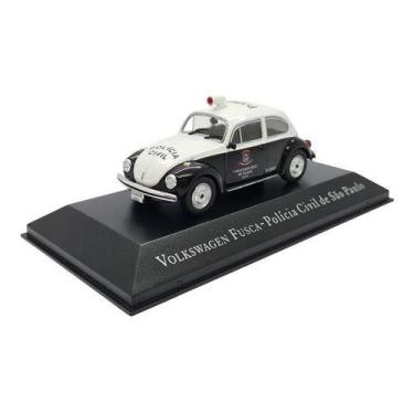 Imagem de Miniatura Volkswagen Fusca Polícia Civil Sp Metal 1:43 - Planeta Deago