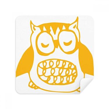 Imagem de Tecido de camurça com estampa de coruja gorda protege animais amantes de animais de estimação, 2 unidades