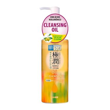 Imagem de Demaquilante Facial Hada Labo Gokujyun Cleansing Oil com Óleo de Oliva e Jojoba 200ml