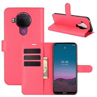 Imagem de YUNCHAO Caixa de telefone Para Nokia 5.4 Litchi Texture Horizontal Flip Protective Case With Holder & Card Slots & Wallet capa para celular
