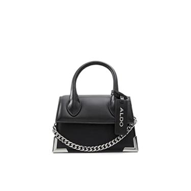 Imagem de ALDO Bolsa feminina Pythonia com alça superior, Outro preto, Small