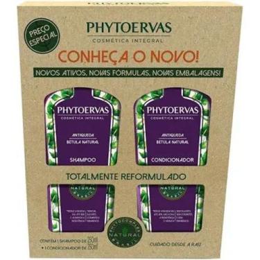 Imagem de Kit Shampoo Condicionador Phytoervas 250ml Antiqueda Bétula Natural