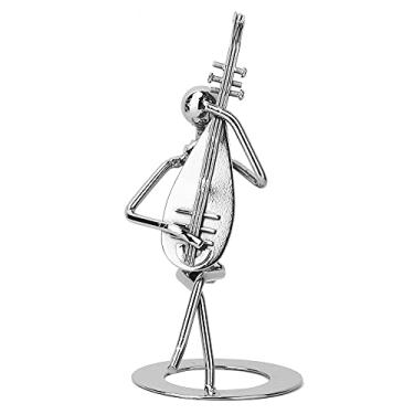 Imagem de Decoração de mesa de arte de ferro, decoração de arte de ferro antiferrugem, requintada para sala de estar de quarto