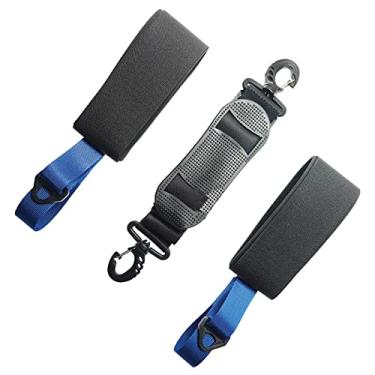 Imagem de UGPLM de transporte de ajustável Nylon acolchoado anti ranhões equipamentos protetores suportes poste pa caminhada adultos, Azul