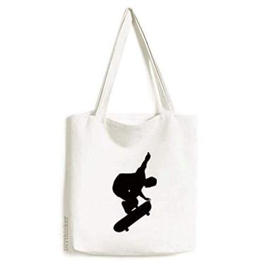 Imagem de Bolsa esportiva de lona para jogadores, skate, bolsa de compras, bolsa casual