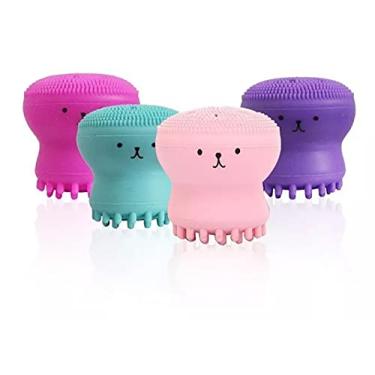 Imagem de ESPONJA DE MAQUIAGEM PARA LIMPEZA FACIAL HELLO MINI - KIT 4 UNIDADES (Rosa)